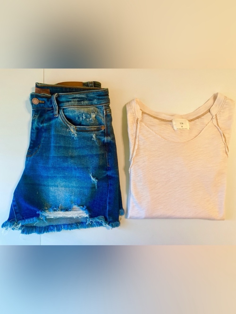 Anthropologie T.LA Blush Short-Sleeve Scoop Neck Dolman TShirt Oversized Medium - Picture 10 of 10